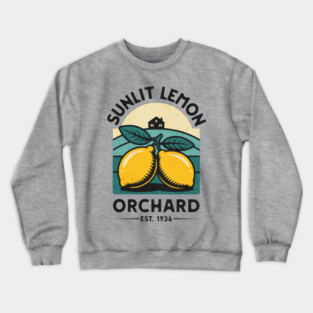 Sunlit Lemon Orchard Crewneck Sweatshirt