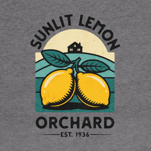 Sunlit Lemon Orchard by Designed By Marty