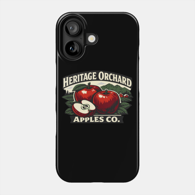 Heritage Orchard Apples Co. Phone Case by Designed By Marty