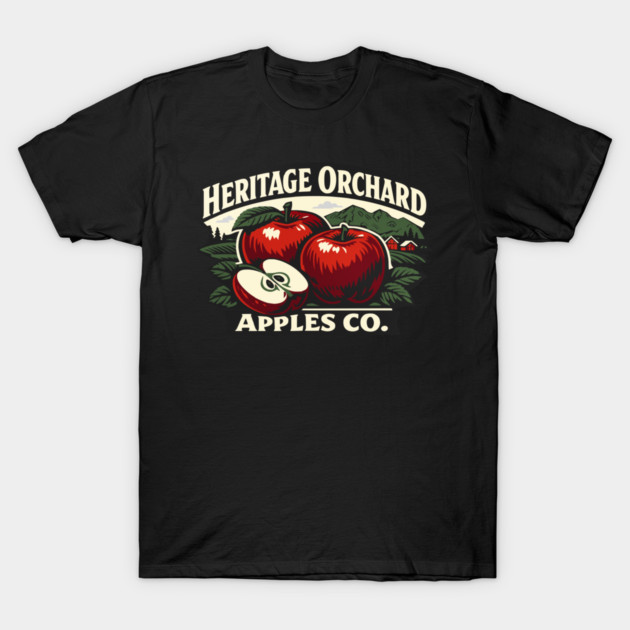 Heritage Orchard Apples Co. T-Shirt by Designed By Marty