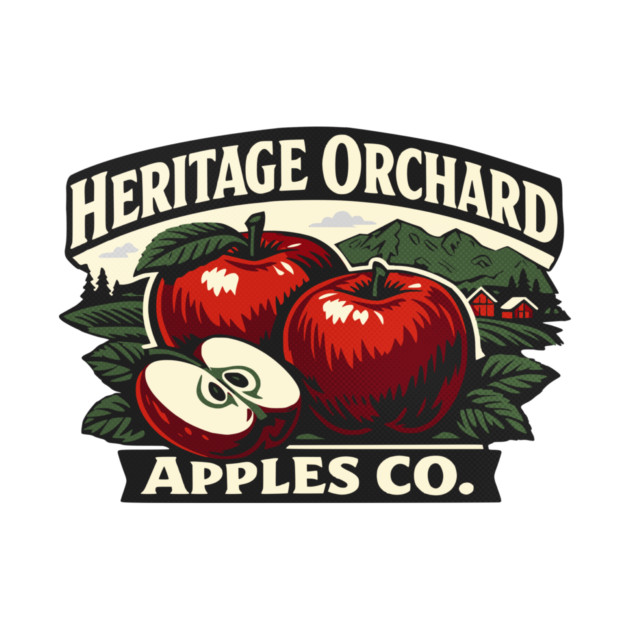 Heritage Orchard Apples Co. by Designed By Marty
