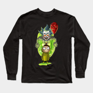 Rick Pennywise and Morty Georgie Mashup Long Sleeve T-Shirt