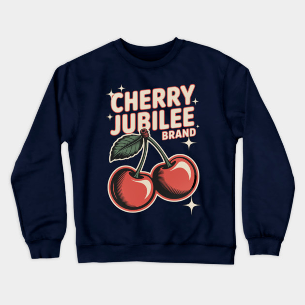 Cherry Jubilee Brand Crewneck Sweatshirt by Designed By Marty