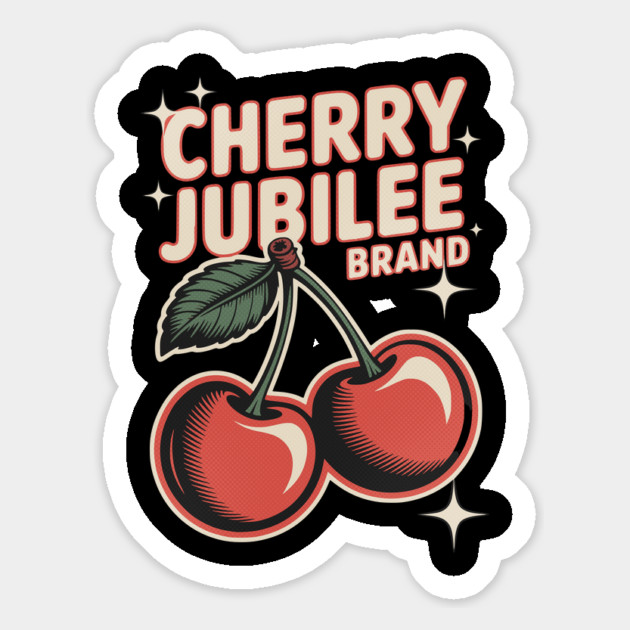 Cherry Jubilee Brand Magnet by Designed By Marty