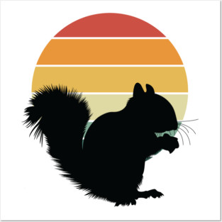Squirrel Retro Vintage Posters and Art