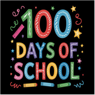 100 Days Of School Milestone Kindergarten Posters and Art