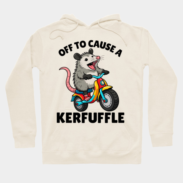Funny Possum Opossum Meme Hoodie by The WYLD Tribe