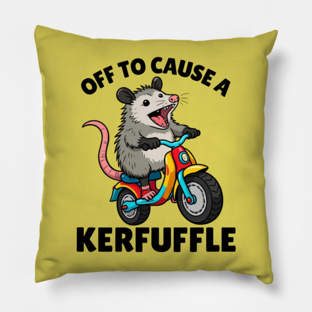 Funny Possum Opossum Meme Pillow by The WYLD Tribe