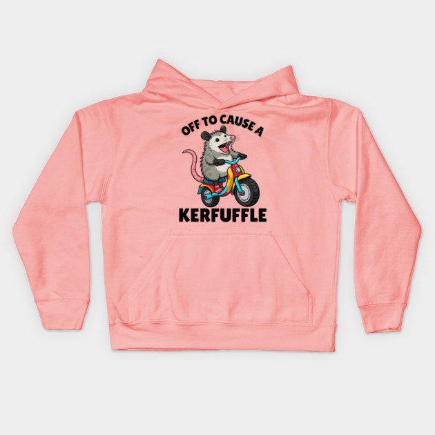Funny Possum Opossum Meme Kids Hoodie by The WYLD Tribe