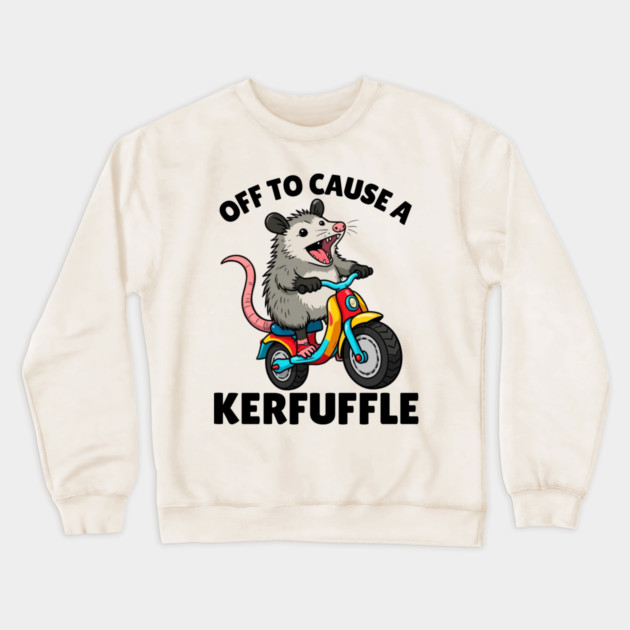 Funny Possum Opossum Meme Crewneck Sweatshirt by The WYLD Tribe