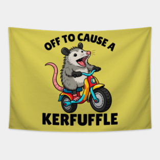 Funny Possum Opossum Meme Tapestry