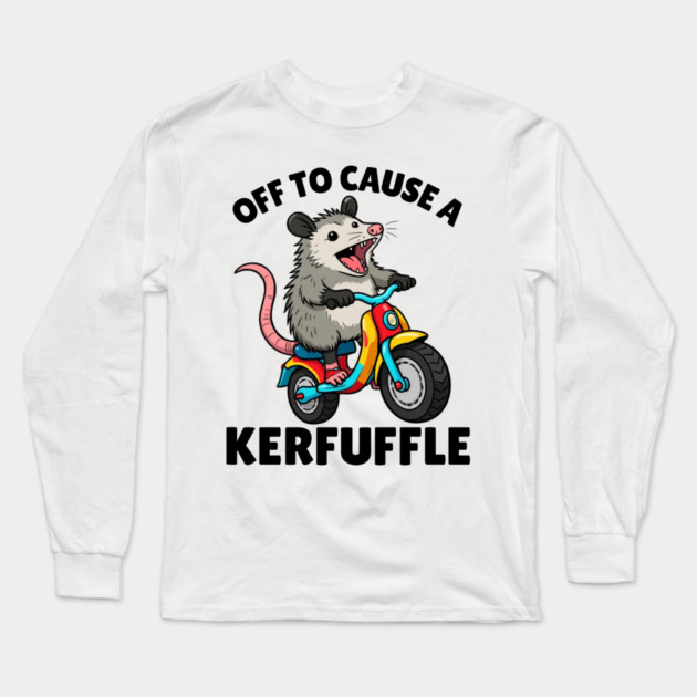 Funny Possum Opossum Meme Long Sleeve T-Shirt by The WYLD Tribe