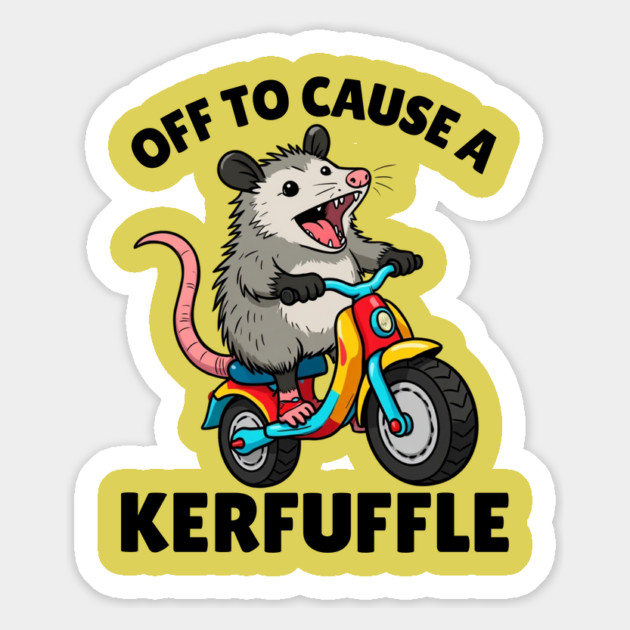 Funny Possum Opossum Meme Magnet by The WYLD Tribe