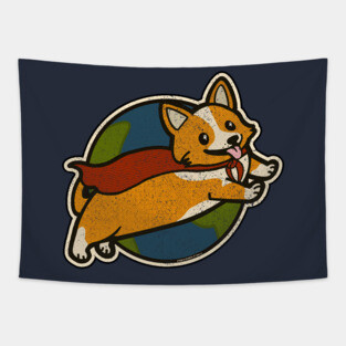 Corgi Tapestry