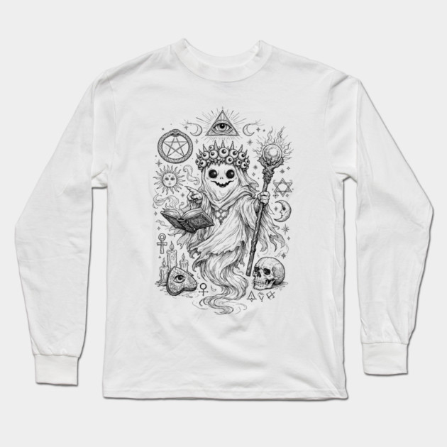 Keeper of Arcane Knowledge Long Sleeve T-Shirt by Designed By Marty