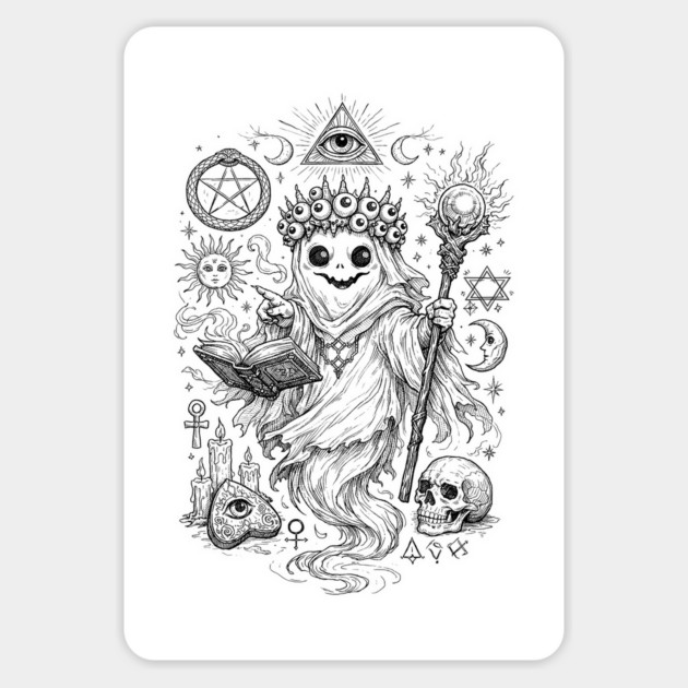 Keeper of Arcane Knowledge Magnet by Designed By Marty