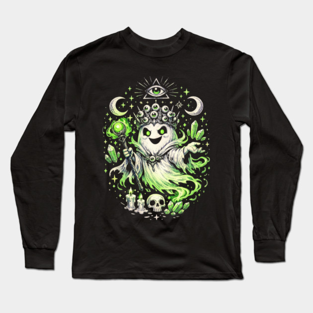 Spirit of Green Magic Long Sleeve T-Shirt by Designed By Marty