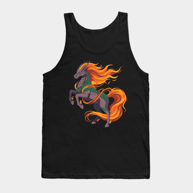 Blazing Spirit Stallion Tank Top by Designed By Marty