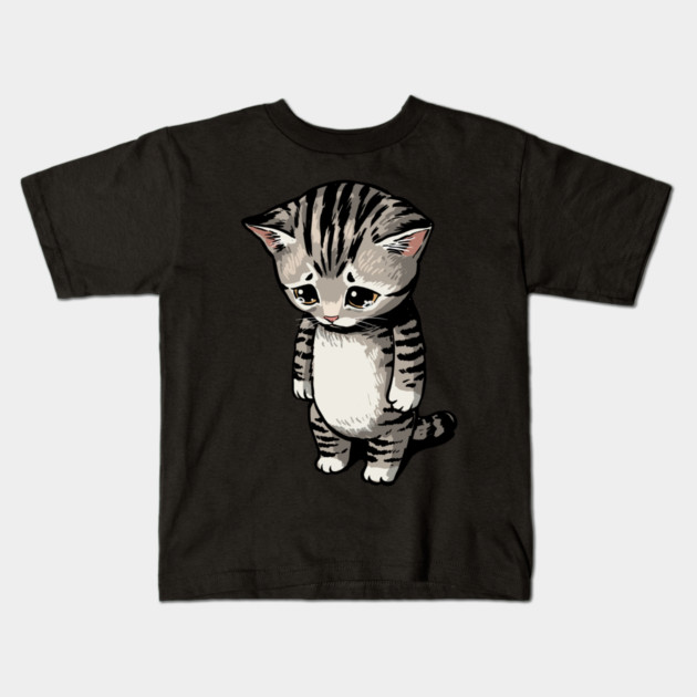 Sad Cat Meme Kids T-Shirt by GoshWow®