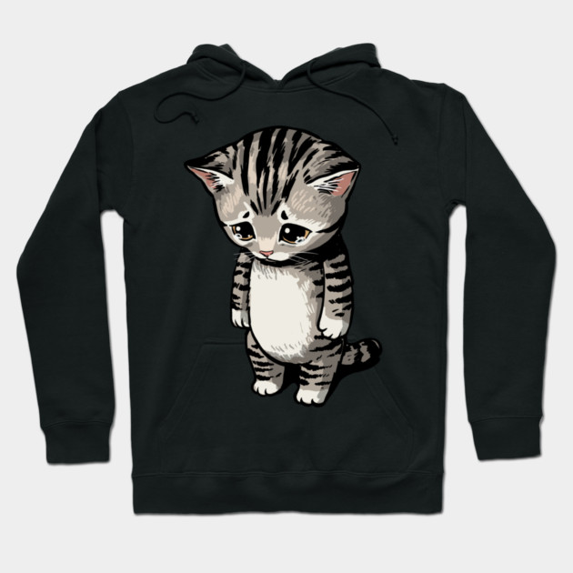 Sad Cat Meme Hoodie by GoshWow®
