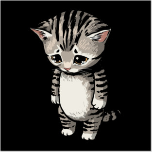 Sad Cat Meme Posters and Art