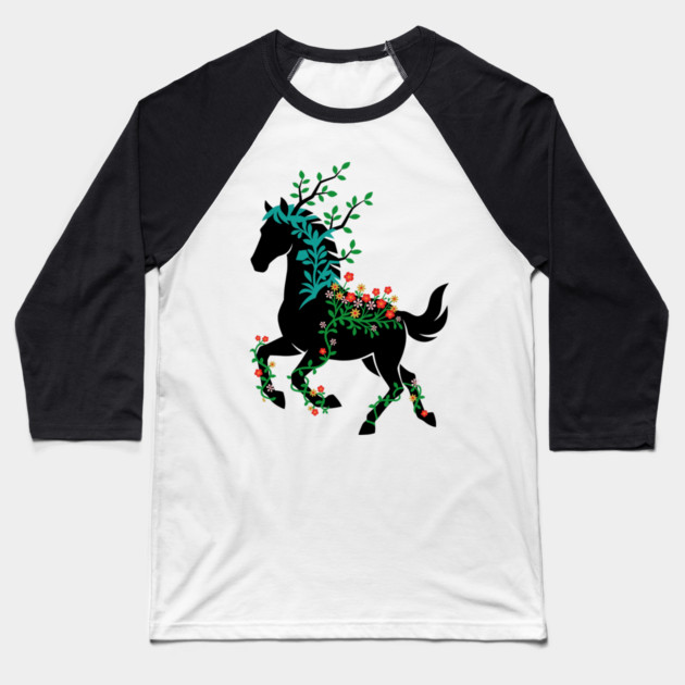 Nature's Wild Grace Baseball T-Shirt by Designed By Marty
