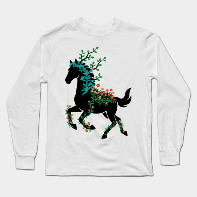 Nature's Wild Grace Long Sleeve T-Shirt by Designed By Marty