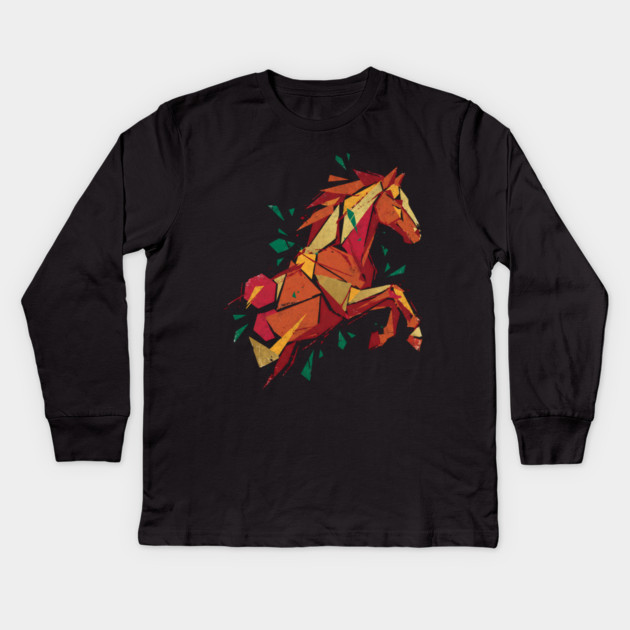 Fractured Motion Kids Long Sleeve T-Shirt by Designed By Marty