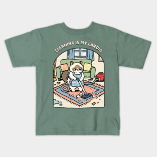Cleaning Is My Cardio Kids T-Shirt
