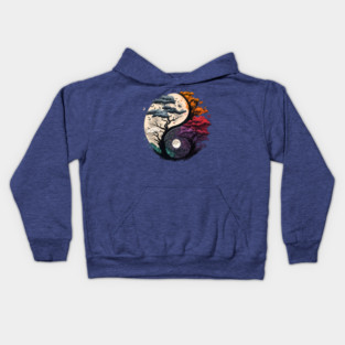 Moon Forest Mountains Nature Outdoor Camping Hiking for Men Women Kids Hoodie