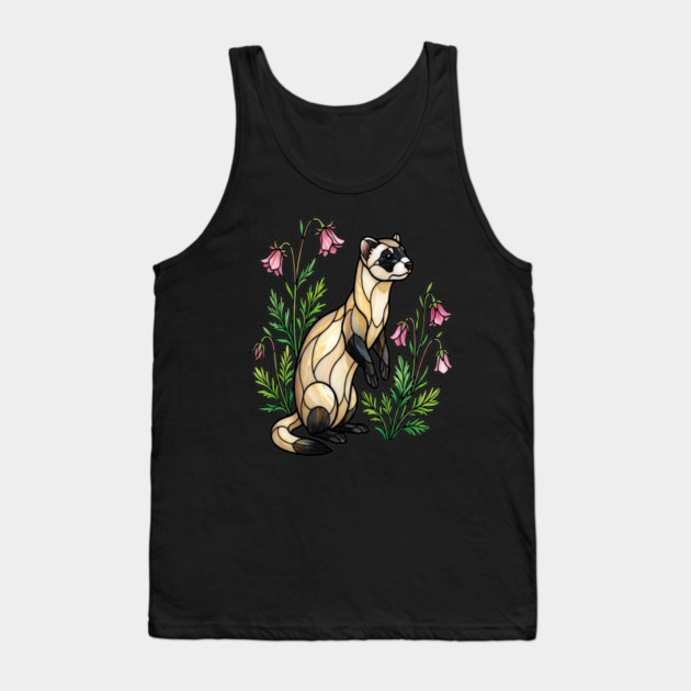 Black-footed Ferret Nature Design Tank Top by BirdsnStuff