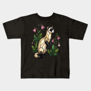 Black-footed Ferret Nature Design Kids T-Shirt