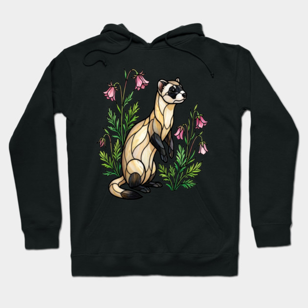 Black-footed Ferret Nature Design Hoodie by BirdsnStuff