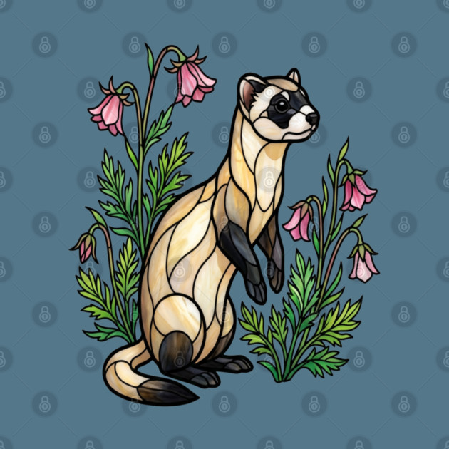 Black-footed Ferret Nature Design by BirdsnStuff