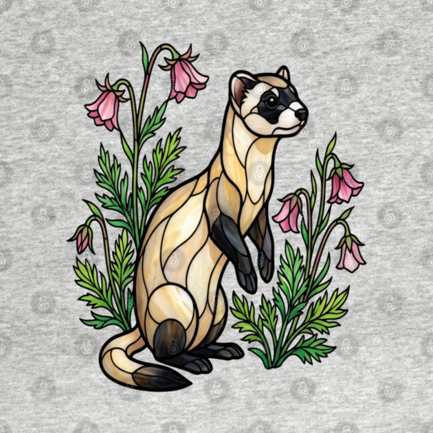Black-footed Ferret Nature Design by BirdsnStuff