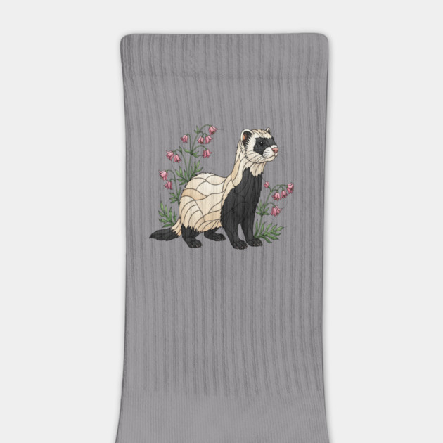 Black-footed Ferret Blossom Art by BirdsnStuff