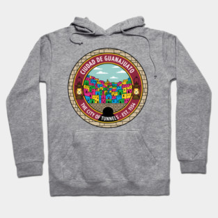 Guanajuato City Tunnels Historic Emblem Mexico Travel Hoodie