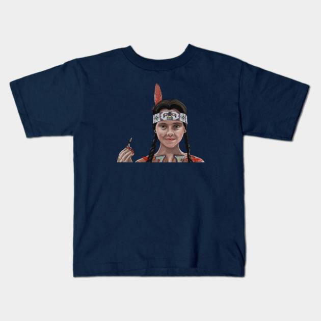 Wednesday Burns the Witch Kids T-Shirt by 51Deesigns