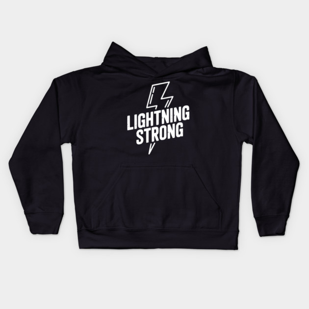 Lightning Strong Kids Hoodie by Frank Ring