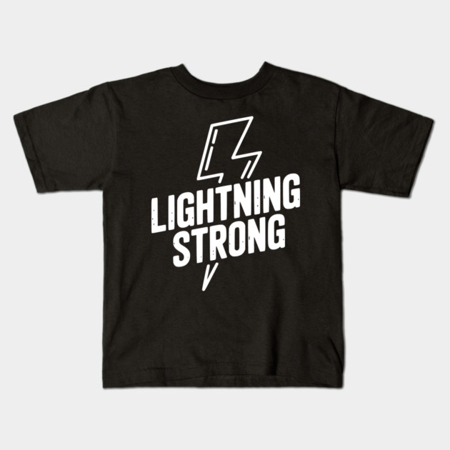Lightning Strong Kids T-Shirt by Frank Ring