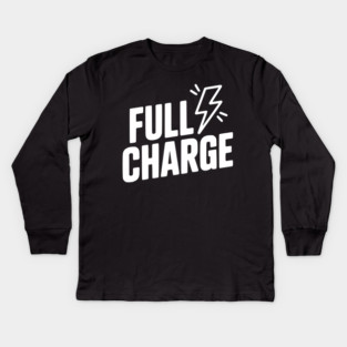 Full Charge Kids Long Sleeve T-Shirt