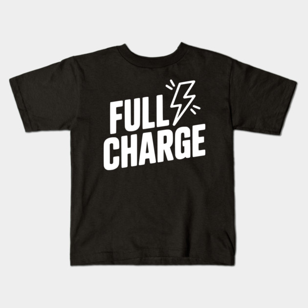 Full Charge Kids T-Shirt by Frank Ring