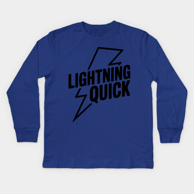 Lightning Quick Kids Long Sleeve T-Shirt by Frank Ring