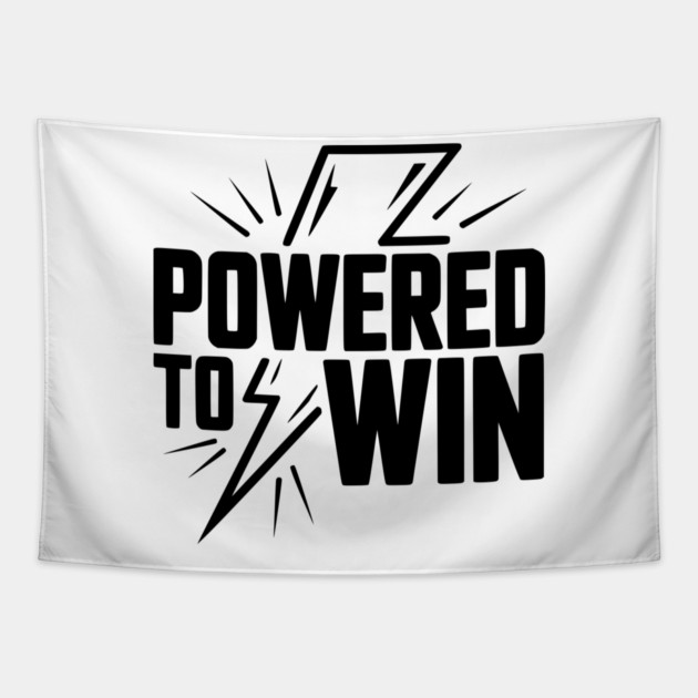 Powered to Win Tapestry by Frank Ring