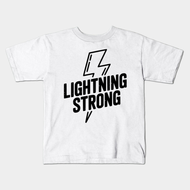 Lightning Strong Kids T-Shirt by Frank Ring