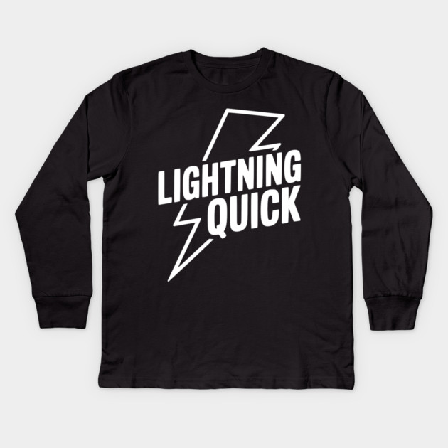 Lightning Quick Kids Long Sleeve T-Shirt by Frank Ring