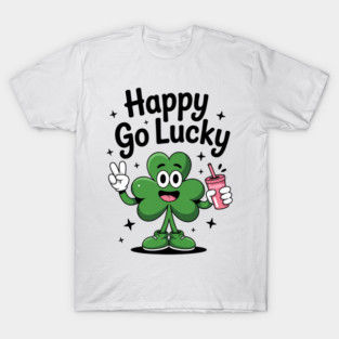 Funny Happy Go Boojee Lucky Patrick Day Shamrock Belt Bag T-Shirt