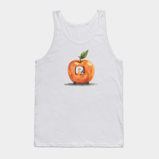 Vintage Style Lowly Worm in his apple car Tank Top