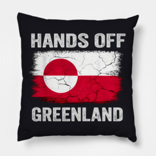Hands Off Greenland! Pillow