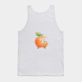 Vintage Style Lowly Worm in his apple car Tank Top